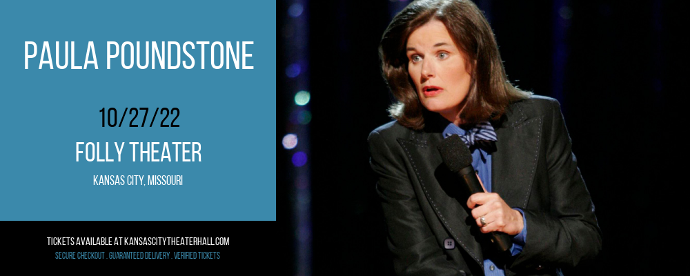 Paula Poundstone at Folly Theater tickets Paula Poundstone at Folly Theater