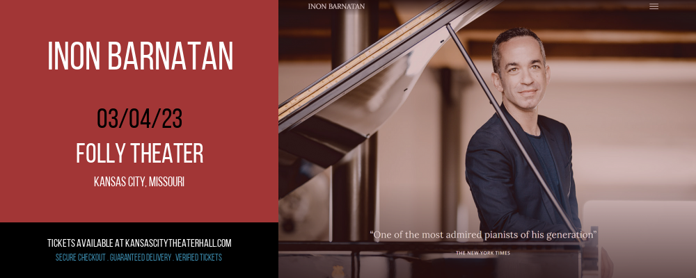 Inon Barnatan at Folly Theater tickets Inon Barnatan at Folly Theater